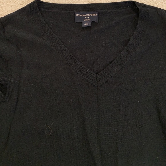 Banana Republic Merino Wool V neck Sweater - Picture 4 of 4